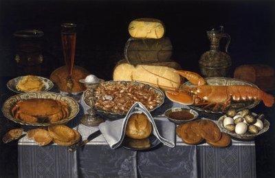 Still Life with Crab, Shrimps and Lobster by Charlotte Evans